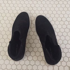 black high top slip on shoes